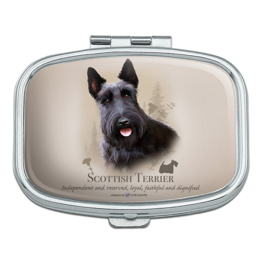 Scottish Terrier Mini Clock w/ choice of insert 