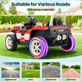 thumbnail image 3 of Funcid Ride on Train for Toddlers with Remote Control, Ride on Toys for Kids Ages 2-6, Electric Car for Kids with Music, Bluetooth, MP3 Player, Train Sound, Red, 3 of 10
