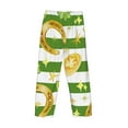 thumbnail image 5 of Fotbe Watercolor St Patrick Day Men's Pajama Pants,Sleepwear Pants,Pj Bottoms Drawstring And Pockets-Medium, 5 of 9