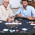 thumbnail image 3 of RayChee Poker Table Foldable, 8 Player Octagonal Texas Holdem Table w/Cushioned Rail, Stainless Steel Cup Holders, Casino-Grade Felt Surface (Black), 3 of 10