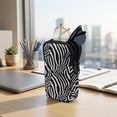 thumbnail image 7 of SEANATIVE Portable Sunglasses Case Neoprene Eyeglasses Pouch with Zipper, Dual Compartment Glasee Pouch Lightweight Protective Eyewear Case Multifunctional Glasses Bag, Zebra Print Black, 7 of 7