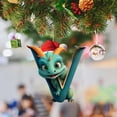 thumbnail image 4 of Colgantes lindos del dragón de la Navidad letra de acrílico en forma exquisita para el coche del árbol de Navidad, 4 of 6