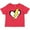 Red, variant on Inktastic Lightning Bolt Heart Boys or Girls Toddler T-Shirt
