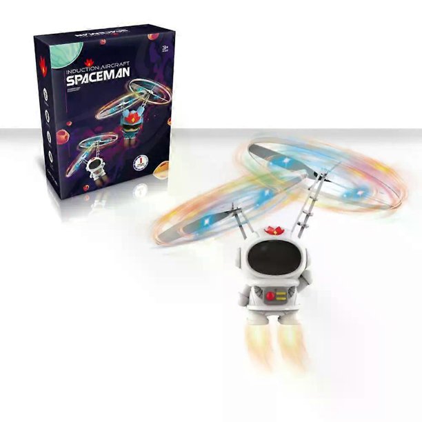 Mini Astronaut Drone Cartoon Spaceman Flying Aircraft RC Robot Toys USB Charging Hand Control Helicopter For Kids Birthday Gift