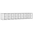 thumbnail image 1 of vidaXL Outdoor Dog Kennel Steel with Roof 21.78 m², 1 of 4