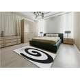thumbnail image 5 of Ahgly Company Machine Washable Indoor Round Transitional Gray Wolf Gray Area Rugs, 4' Round, 5 of 7