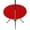 Red, variant on Round Outdoor Tablecloth with Umbrella Hole and Zipper, Black Fitted Table Cover with Elastic Edge for 36-44 Inch, Pure Black Waterproof Patio Tablecoths for Picnic