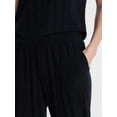 thumbnail image 3 of Lissome Women's Rib Knit Top and Pants Pajama Set, 2-Piece, Sizes S-3X, 3 of 4
