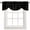 Black, variant on Fsddascl Turquoise Tie Up Valance Curtains for Windows, Kitchen Curtains Window Treatments, Modern Pure Turquoise Short Window Shades Valances for Bedroom Bathroom Cafe 42"x18"