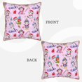 thumbnail image 3 of Haiem Christmas Unicorns Print Velvet Soft Solid Decorative Square Throw Pillow Covers Set with Elegant Piping Christmas Cushion Case for Sofa Bedroom Car-20"x20", 3 of 8