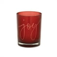 thumbnail image 4 of Melrose Joy Glass Christmas Candle Holders - 7" - Red - Set of 2, 4 of 6