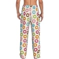 thumbnail image 3 of Xecao Colorful Donuts Men's Straight Lounge Pajama Pants: The Ultimate in Comfortable Sleepwear, 3 of 9