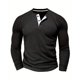 thumbnail image 1 of pstuiky camisa de manga larga para hombre, Camisa informal holgada de manga larga con botones de color liso para hombre salir tops xl, 1 of 3