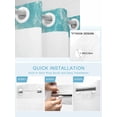 thumbnail image 5 of No Hook Cloth Fabric Shower Curtain with Snap in Liner, Ocean Starfish Waterproof Shower Curtains Set with See Through Top Window, Beach Shell Shore Waves Summer Sea Bath Curtains Shower 60"x72", 5 of 6