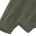 thumbnail image 5 of Lmueinov Cargo Pants for Men Elastic Drawstring Waist Lightweight Casual Jogger Pants with Pockets Outdoor Long Trousers for Jogging Hiking, 5 of 8