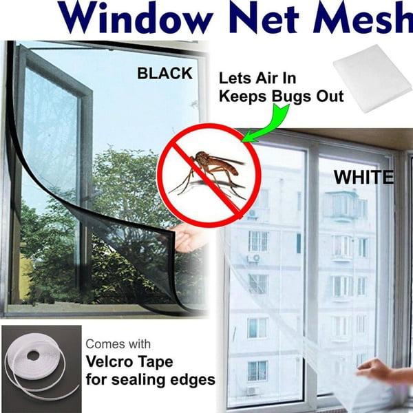 New Large Window Fly Insect Screen Mesh Net Bug Moth Netting White 130 x150cm 