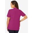 thumbnail image 5 of Jessica London Women's Plus Size Short Sleeve Mock Neck, 5 of 6