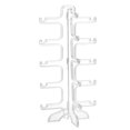 thumbnail image 1 of Clear 5 Pairs Glass Stand Sunglass Holder Glasses Rack frame shelf Sunglass display Display Organizer Sunglasses Frame Shelf Showcase, 1 of 1