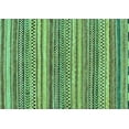 thumbnail image 1 of Ahgly Company Indoor Rectangle Oriental Turquoise Blue Modern Area Rugs, 2' x 5', 1 of 4