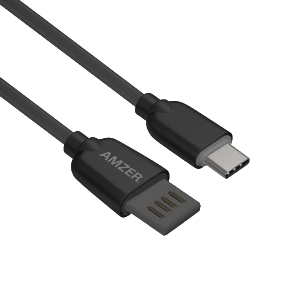 Modtager låg botanist 2 Pack USB Type C Cable, Reversible USB Type A to USB Type C Reversible  Fast Data Sync Charging Cable Glow in Dark Extra Durable Cord - Black -  Walmart.com