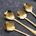 thumbnail image 3 of Cuchara de Café Dorada con Flor de de Acero Inoxidable, Regalo, Cocina, Postre, Accesorios para Té, Juego de Decoración de Vajilla, 13Cm, 3 of 6