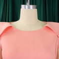 thumbnail image 6 of AURA Plus Size Elegant Off Shoulder A Line Midi Dress High Waist Puff Sleeve Summer Banquet African Party Dress, 6 of 10