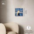 thumbnail image 5 of Relaxing Bird Canvas Trendy Bathroom Art by Art Remedy, Silver Frame, 12 x 12, 5 of 7