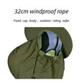thumbnail image 4 of Sun Hat Men and Women, Unisex Wide Brim UV Protection Outdoor Hat with Face Cover, Foldable Outdoor Sun Bank Visor Cap for Golf, Fishing, Camping, Gray, 4 of 6