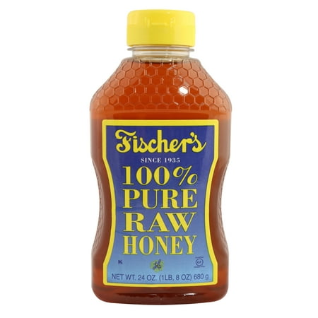 Pure Honey Pear - Fischer’s 100% Pure Raw Honey, 24 Oz. Bottle
