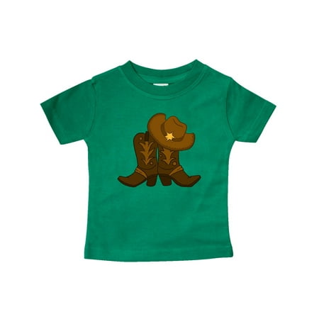 

Inktastic Sheriff Hat with Boots Gift Baby Boy or Baby Girl T-Shirt