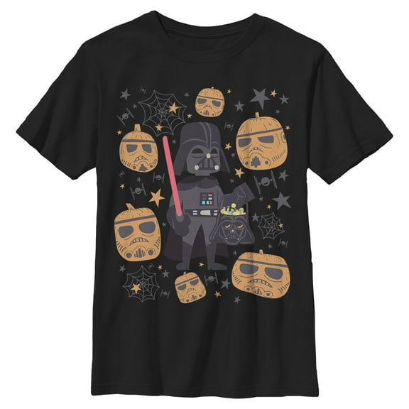 Boys Star Wars Lord Darth Vader Pumpkins Candy T Shirt