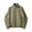 Army Green, variant on Stand Collar Ruched Sleeve Casual Jacket Men Stand Collar Zip Up Lightweight Streetwear Jacket Dark Gray S