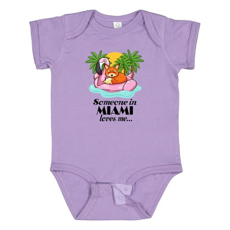 

Inktastic Someone in Miami Loves Me Gift Baby Boy or Baby Girl Bodysuit