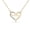 Yellow Gold, variant on Cate & Chloe Louise 18k White Gold Plated Mama Heart Necklace with Simulated Diamonds for Women