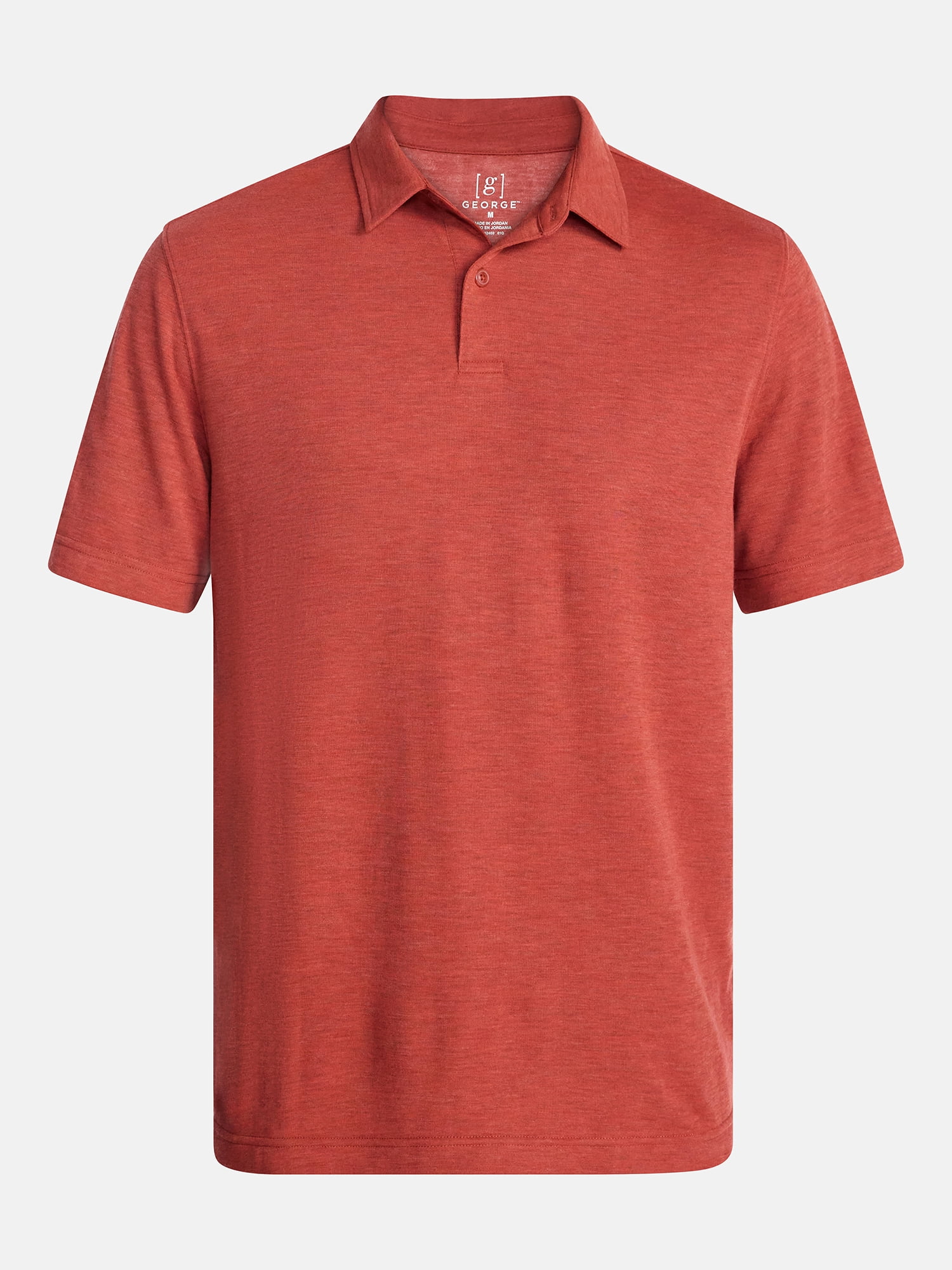 George Men's and Big Men's Double Knit Polo Shirt with Short Sleeves, Sizes S-5XB