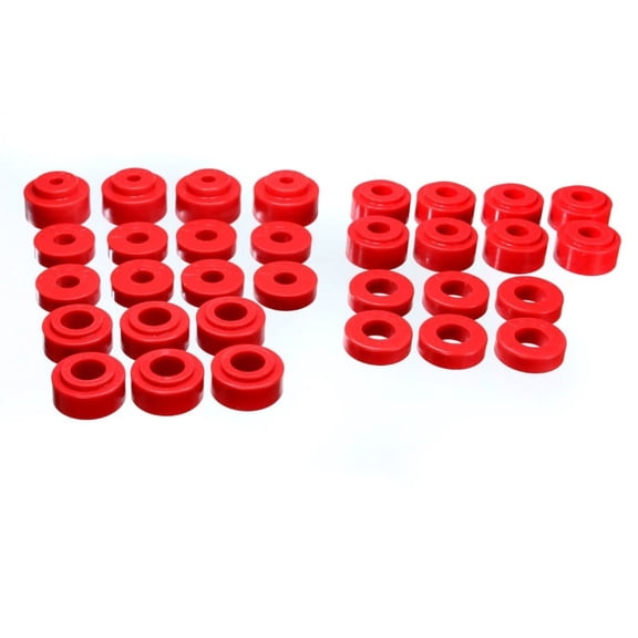 Energy Suspension Gm Body Mount Set - Red Fits select: 1970 CHEVROLET MALIBU, 1969 CHEVROLET CHEVELLE