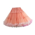 thumbnail image 4 of Women's Layered Tulle Petticoat Knee Length Skirt Tutu Skirt Underskirt Elastic Colorful, 4 of 9