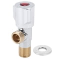 thumbnail image 1 of G1/2 Faucet Diverter Valve Brass Adapter Angle Stop Valve for Bathroom Toilet Kitchen, 1 of 14