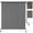 Gray, variant on Jane Stone Outdoor Roller Shade for Patio, 6' W x 8' H Exterior Patio Shade Roll up Outdoor Blinds 180 GSM Cordless Sun Blocking Privacy Screen Cover for Porch, Mocha