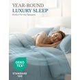 thumbnail image 5 of Casa Platino Twin Comforter Set - Duvet Insert - French Blue Comforter Set Twin - Super Soft & Cozy Bedding Hydro-Brushed 100% Microfiber Bedding Twin Size Comforter Set- French Blue, 5 of 9