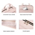 thumbnail image 4 of Bolsa de aseo Bolsa de viaje con gancho para colgar, Bolsa de cosméticos de maquillaje resistente al agua Organizador de viaje para accesorios, champú, contenedor de tamaño completo, artículos de tocador oso de fresa Electrónica, 4 of 5