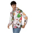 thumbnail image 3 of JUNZAN Christmas Gingerbread Cookies Print Men's Zip Up Hoodie Athletic Hoodies Long Sleeve Hooded Sweatshirts With Pockets (S-3XL), 3 of 6