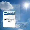 thumbnail image 6 of Aggressive Dog OSHA Notice Aluminum Sign 14 Inch x 10 Inch - 5 Pack, 6 of 8