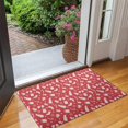 thumbnail image 2 of Red Christmas Pattern Door Rugs,Washable Non Slip Door Mats Indoor,Decorative Door Mats,Entry Mat Indoor for Entrance,Bedroom,Kitchen,Bathroom,17"x30", 2 of 6