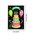 thumbnail image 4 of Amhnf Happy Birthday Cake Balloons Garden Flag For Home Outdoor Garden Yard Decor 12x18 inch, 4 of 5