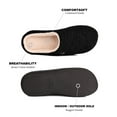 thumbnail image 2 of EUROPEAN SOFTEST Men's Memory Foam Slippers, Indoor/Outdoor Clog Style, French Terry Lining, 2 of 4