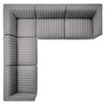 thumbnail image 3 of Modular Sectional Sofa Set, Black Grey Gray, Fabric, French Living Lounge Cafe Lobby Hospitality Restaurant, Modern Contemporary HB34039, 3 of 15