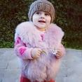 thumbnail image 2 of Toddler Winter Jacket Girls Faux Fur Vest Thick Warm Shoulder Outwear, 2 of 5