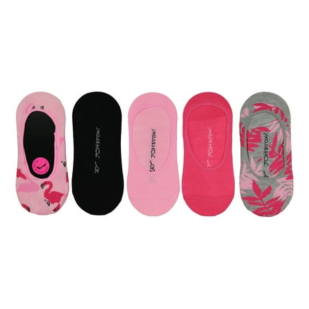 Betsey Johnson Women's Flamingo Foot Liners, 5-Pack
