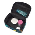 thumbnail image 2 of Yiaed Hand Drawn Seamless Print Makeup Bag Travel Cosmetic Bags for Women Girls Zipper Pouch Makeup Organizer, 2 of 4